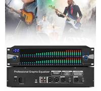 Doppio Equalizzatore Digitale a 31 Bande, Sistema Audio Professionale, 10 Effetti Preimpostati, Riduzione Del Rumore HD, Display Luminoso a LED, Regolazione Dei Medi E Dei Bassi Alti