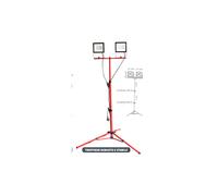 DOPPIO FARO DA LAVORO CANTIERE A LED CON TREPPIEDE 2x50W art. EL148