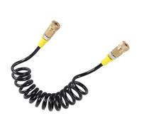 Doppio Femmina Collegamento Rapido Tubo Molla Pneumatica Pompe di Riempimento Aria Tubo Remoto Lungo Spirali Tubo Struttura Staccabile Moto Bici Biciclette Auto Test Pneumatici