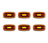 Doppio Funct Set 6 X LED Neon Indicatore Laterale Svendita Luci Camion