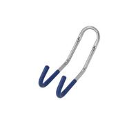 Doppio gancio a muro per bicicletta ( Cromo / Blu )
