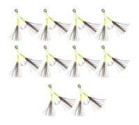 Doppio gancio da pesca per esche verticali Jigging 10 pezzi Jigging Hook a caduta lenta maschere di ricambio per pesca doppio gancio da pesca