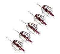 Doppio gancio da pesca per esche verticali Jigging 5 pezzi Jigging a caduta lenta maschere di ricambio nastro doppio gancio