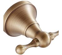 Doppio gancio in ottone antico stile vintage per asciugamani accappatoi bagno us