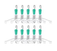 Doppio gancio per pesca Space Bifurcation, connettore Fishing Tackle Sub Wire, 10 pezzi, doppio gancio fluttuante | forte connettore sotto-filo, comodo accessorio per la biforcazione dello spazio per