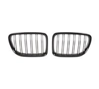 Doppio Griglia Anteriore Wabengitter Lucida Nera Per BMW X1 E84 09-15