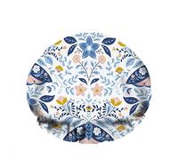 Doppio impermeabileCuffia da a da bagno Arte popolare Falene Fiori Foglia Ramo Farfalla Blu Riutilizzabile Moda Cappello da a per donna Bellezza, BathHair Spa, Home Hotel Travel Use