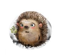 Doppio impermeabileCuffia da a da bagno Cartone animato Riccio marrone timido Mano che tiene ramo Alberi Riutilizzabile Moda Cappello da a per donna Bellezza, BathHair Spa, Home Hotel Trav