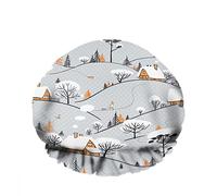 Doppio impermeabileCuffia da a da bagno Costruzione invernale Copertura nevicata Pino Linea di montagna Riutilizzabile Moda Cappello da a per donna Bellezza, BathHair Spa, Home Hotel Trave