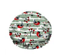 Doppio impermeabileCuffia da a da bagno Cute Summer Red Colorful Bird Stare Berries Cartoon Riutilizzabile Fashion Shower Hat For Women Beauty, BathHair Spa, Home Hotel Travel Use