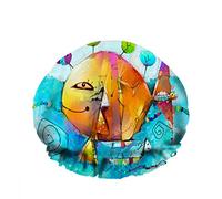 Doppio impermeabileCuffia da a da bagno Fish Bird Tree Combina innovative tartarughe sorridenti Cappello da a alla moda riutilizzabile carino per le donne Bellezza, BathHair Spa, Home Hote
