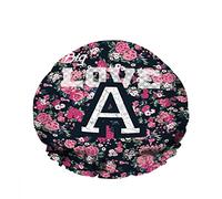 Doppio impermeabileCuffia da a da bagno Grappolo di fiori Pink Love Slogan White Art Beauty Riutilizzabile Fashion Shower Hat For Women Beauty, BathHair Spa, Home Hotel Travel Use