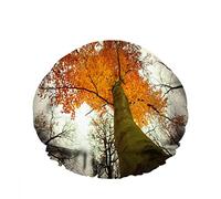 Doppio impermeabileCuffia da a da bagno Luce solare Autunno pomeriggio Alberi gialli Foglie d'acero Cappello da a alla moda riutilizzabile per le donne Bellezza, BathHair Spa, Home Hotel T
