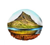 Doppio impermeabileCuffia da a da bagno sotto Mountian Bellissimo paesaggio montano Meraviglioso lago selvaggio Riutilizzabile Moda Cappello da a per donna Bellezza, BathHair Spa, Home Hot