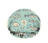 Doppio impermeabileCuffia da a da bagno Tipo di pesce Sardina Aragosta Rana pescatrice Organismo marino Conchiglia Riutilizzabile Moda Cappello da a Per le donne Bellezza, BathHair Spa, Ho