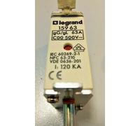 DOPPIO INDICATORE LEGRAND 159 63 63A 500V gG/gL 63A C00 500V DUAL INDICATORE