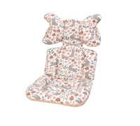 Doppio lato passeggino bambino Pad lavabile in lavatrice tessuto di cotone antiscivolo base con collo staccabile cuscino neonato Pad
