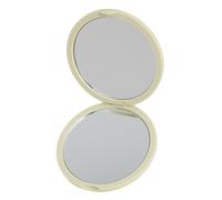 Doppio lato pieghevole cosmetico specchio vetro portatile design compatto portatile trucco rotondo specchio per viaggi o casa cosmetici pieghevole doppio lato, Giallo, Taglia unica