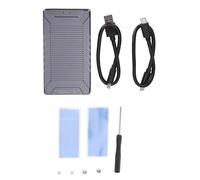 Doppio M.2 NVMe NGFF SSD Custodia USB 3.2 Gen 2 10Gbps Tipo C SSD Esterno Custodia in Lega di Alluminio Dissipazione di Calore per M.2 2230 2242 2260 2280 SSD PC Laptop