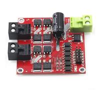 Doppio modulo di azionamento del motore di CC del H-ponte rosso con isolamento ottico e per il supporto di controllo di Pwm per i sistemi di alimentazione da 6.5v a 27v nei progetti dell'attrezzatura