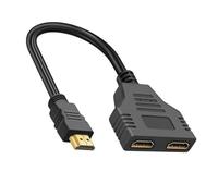 Doppio Monitor HDTV Splitter 1 In 2 Out 1080P Sutiable Per Console di Gioco HDTV Proiettori Home Theater Accessori Y Splitter Switcher Adapter