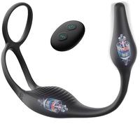 Doppio Motore Màssaggiatòre Próstatico, Silicone Vibràtóre con 7 Modalità di Vibrazione, Morbido Vibratǒri per Donna e Uomo Stimólazione Clitòridea e Puntó G Màssàggio, Ricaricabile e Impermeabile