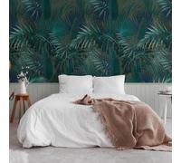 Legno Asticelle & Palma Foglie Parati 39812-1 Grigio 2in1 Boiserie AS Creation