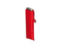 Doppio ombrello tascabile in acciaio al carbonio Slim Uni - Pratico formato - leggerissimo - 22 cm, Colore: rosso (Rosso) - 722631DRO