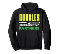 Doppio Partners Tennis Player Amore Felpa con Cappuccio