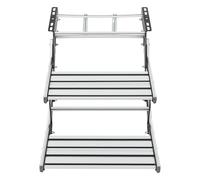 Doppio passo per roulotte, camper, passi di ingresso manuale, per roulotte, camper, barche, yacht, 55 x 88 x 44 cm