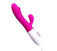 Doppio Piacere - Vibratore con doppia stimolazione punto G e clitoride, 30 modalità di vibrazione, silicone morbido e impermeabile, esperienza intensa e profonda