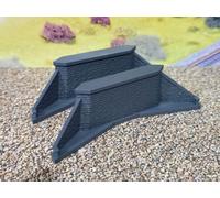 Doppio Pista Ponte Std End Appoggio Moli Calibro di Oo Model Railway 1:76 Scala