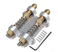 Doppio ponte tremolo regolabile in ottone con dispositivo stabilizzatore Stopper per chitarra elettrica compatibile con più stili di tremolo