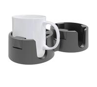 Doppio portabevande - Sottobicchiere doppio adesivo a prova di fuoriuscite, sottobicchiere liscio da scrivania, supporto per bevande per soggiorno, posto di lavoro, casa