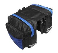 Doppio portapacchi impermeabile per sellino posteriore, accessori multifunzione per bicicletta, per donne e uomini, colore blu