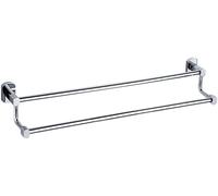 Doppio Portasciugamani A Parete Rame Pieno Alto Basso Doppia Barra Portasciugamani Portasalviette per Accessori per Camera Portasalviette per Rack di Stoccaggio, 50CM