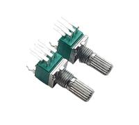 Doppio potenziometro verticale di tipo RK097G 097 2 pezzi, A10K A103 A20K A203 A50K A503, piede angolato, albero a 6 pin 15MM(20K Ohm)