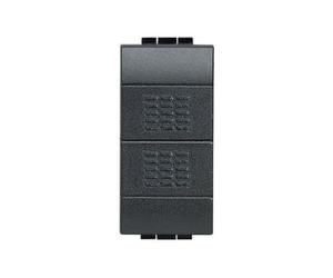 Doppio pulsante 1P NO 10A Living Light L4036