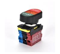 Doppio pulsante 22mm Doppio pulsante Interruttore a pulsante di ripristino a due posizioni con LED Egg push 12V24V220V AC ON/OFF START STOP 1 NO 1NC LA36M(Start-STOP,1NO1NC,220 V)