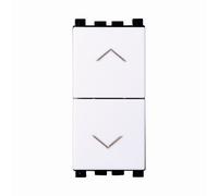 Doppio Pulsante assiale con frecce 16A bianco compatibile anche con Vimar Arké