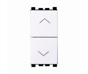 Doppio Pulsante assiale con frecce 16A bianco compatibile anche con Vimar Arké