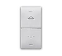 Doppio Pulsante Ave Domus Sistema 44 1P 10A 1M senza interblocco 441056F