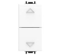 DOPPIO PULSANTE BIANCO VP42 COMPATIBILE VIMAR PLANA VP42-MB-ECO27243 ECOVA