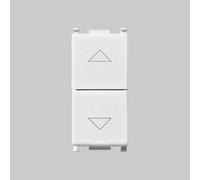 DOPPIO PULSANTE C/INTERBLOCCO PLANA VIMAR 10Ax 250V Col Bianco
