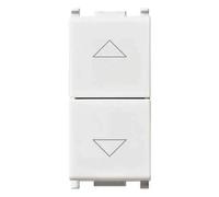 DOPPIO PULSANTE C/INTERBLOCCO 'PLANA' VIMAR 10Ax 250V - Colore Bianco