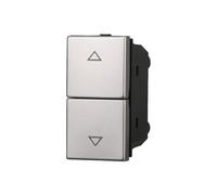 Doppio Pulsante con frecce 10A grigio compatibile anche con BTicino Axolute