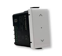 Doppio Pulsante con frecce Smart Tuya Wi-Fi bianco compatibile anche con BTicino Matix