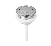 Doppio pulsante del bagno, 1 pz. 10,5 cm Serbatoio WC Pulsante a stelo rotondo ABS Singolo scarico Risparmio idrico