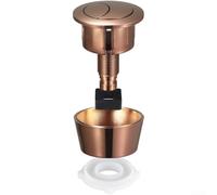 Doppio pulsante di ricambio per cassetta WC, attuatore per serbatoio con apertura da 20 mm-60 mm, per Fluidmaster PRO550UK Skylo SKY005 | parti della valvola del bagno in ABS (oro rosa)