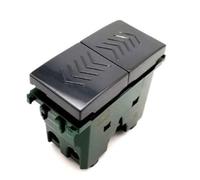 Doppio pulsante Gem compatibile con Vimar Plana 14066 10A 250V nero - 622N